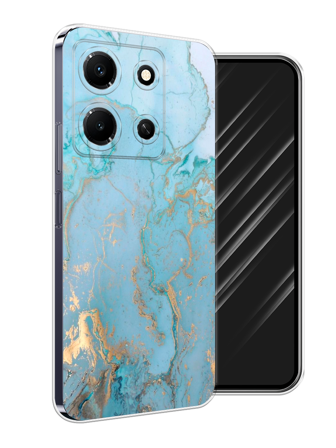 

Чехол Awog на Infinix Note 30i "Голубой мрамор рисунок", 3104350-3