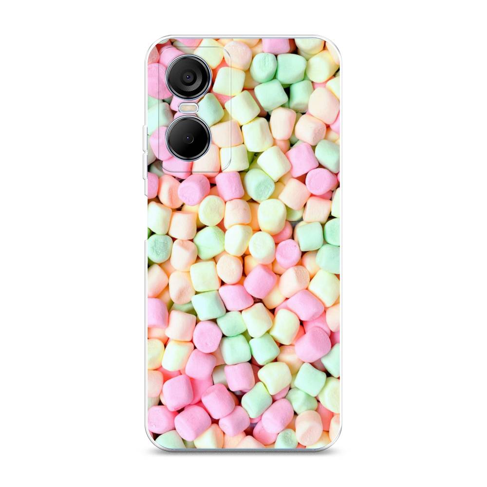 

Чехол Awog на Tecno Pop 6 pro / Техно Поп 6 Про "Marshmallows", Зеленый;желтый;розовый