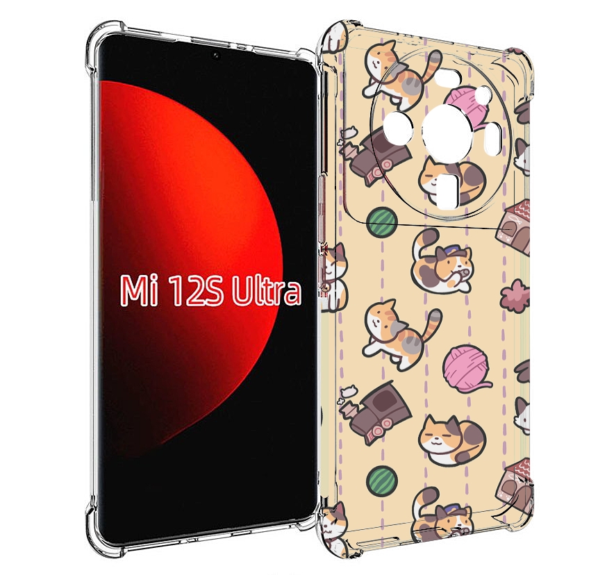 

Чехол MyPads Котики-клубочки для Xiaomi 12S Ultra, Прозрачный, Tocco