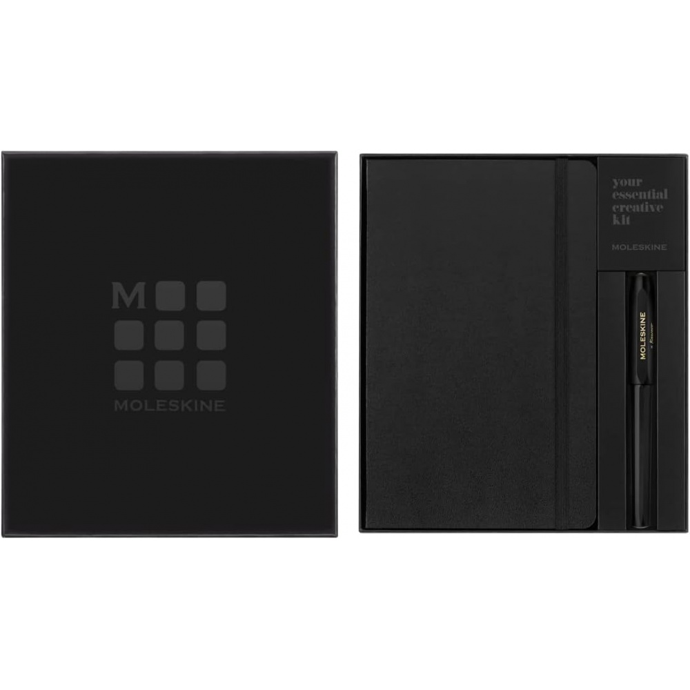 KAWPENSETNTBK Набор moleskine блокнот ручка, блокнот classic large, линейка, черный