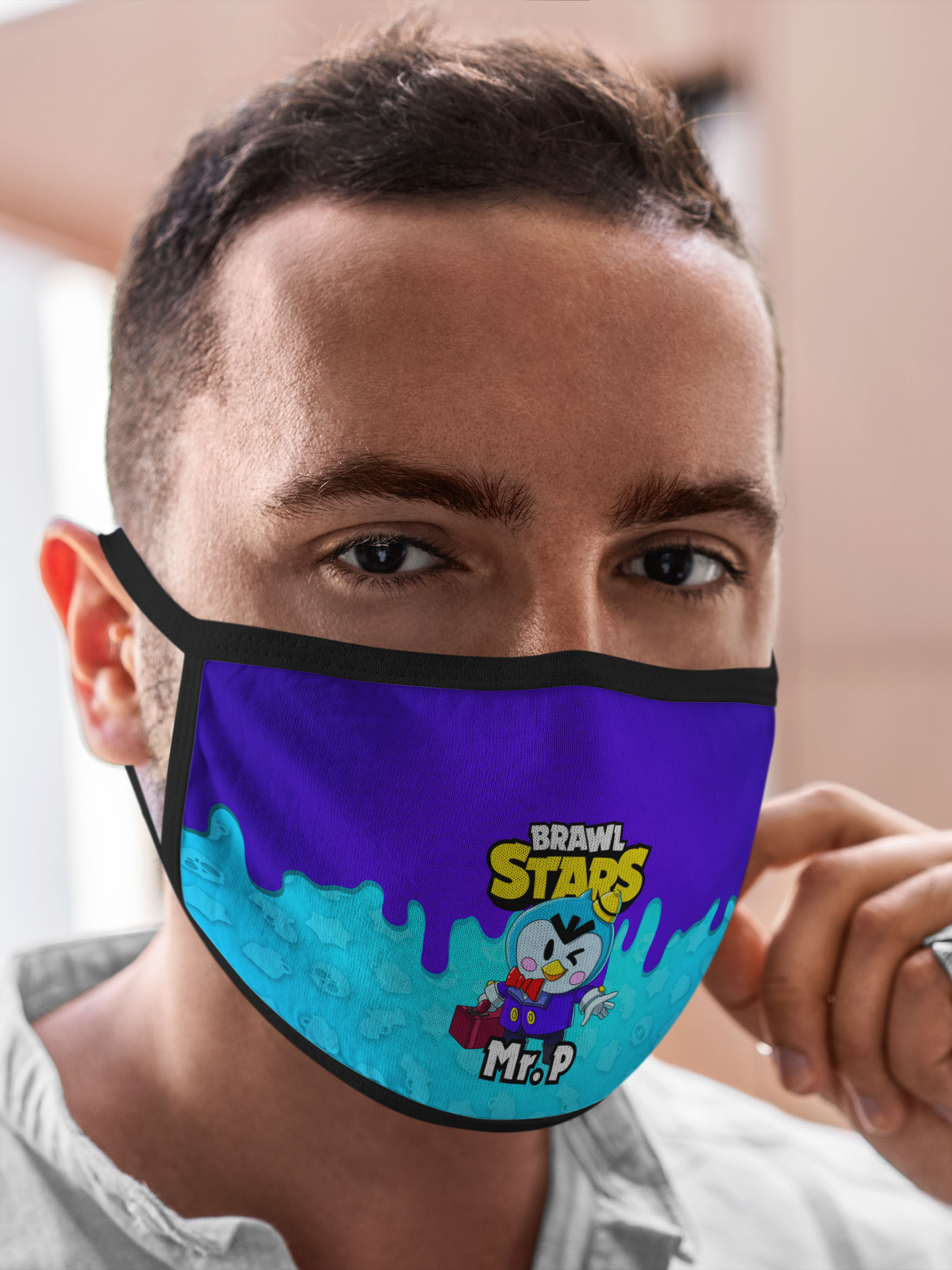

Многоразовая маска унисекс Burnettie Brawl Stars Mr.P, Разноцветный, Brawl Stars Mr.P