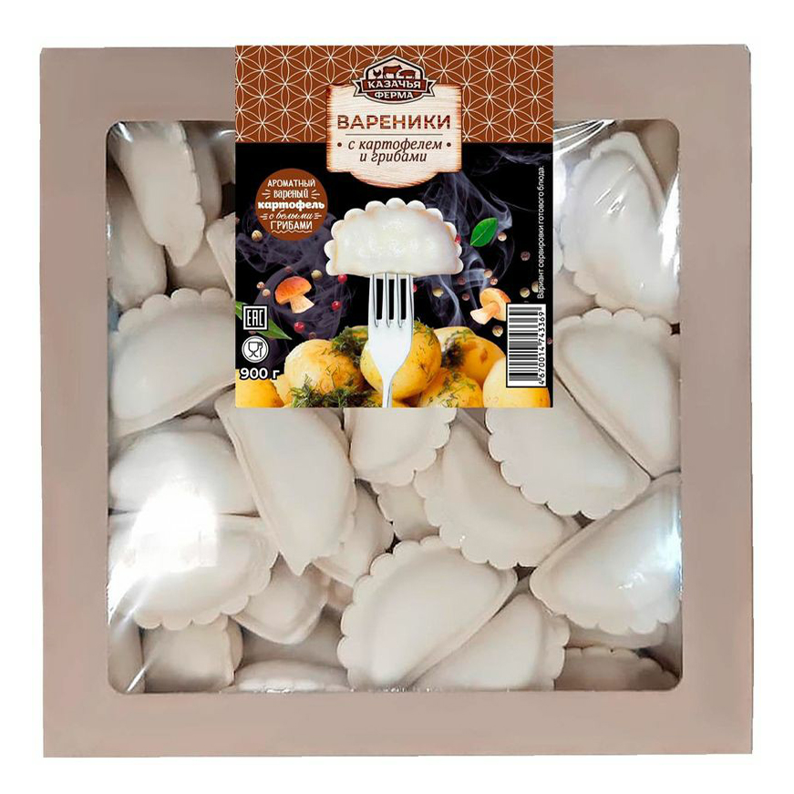 

Вареники Казачья Ферма с картофелем и грибами 900 г