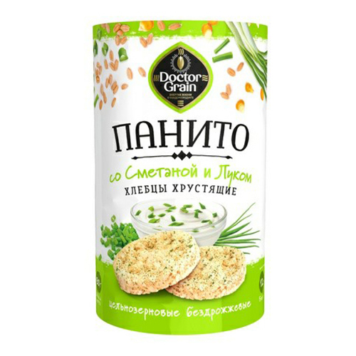 

Хлебцы Doctor Grain Панито хрустящие сметана-лук 80 г