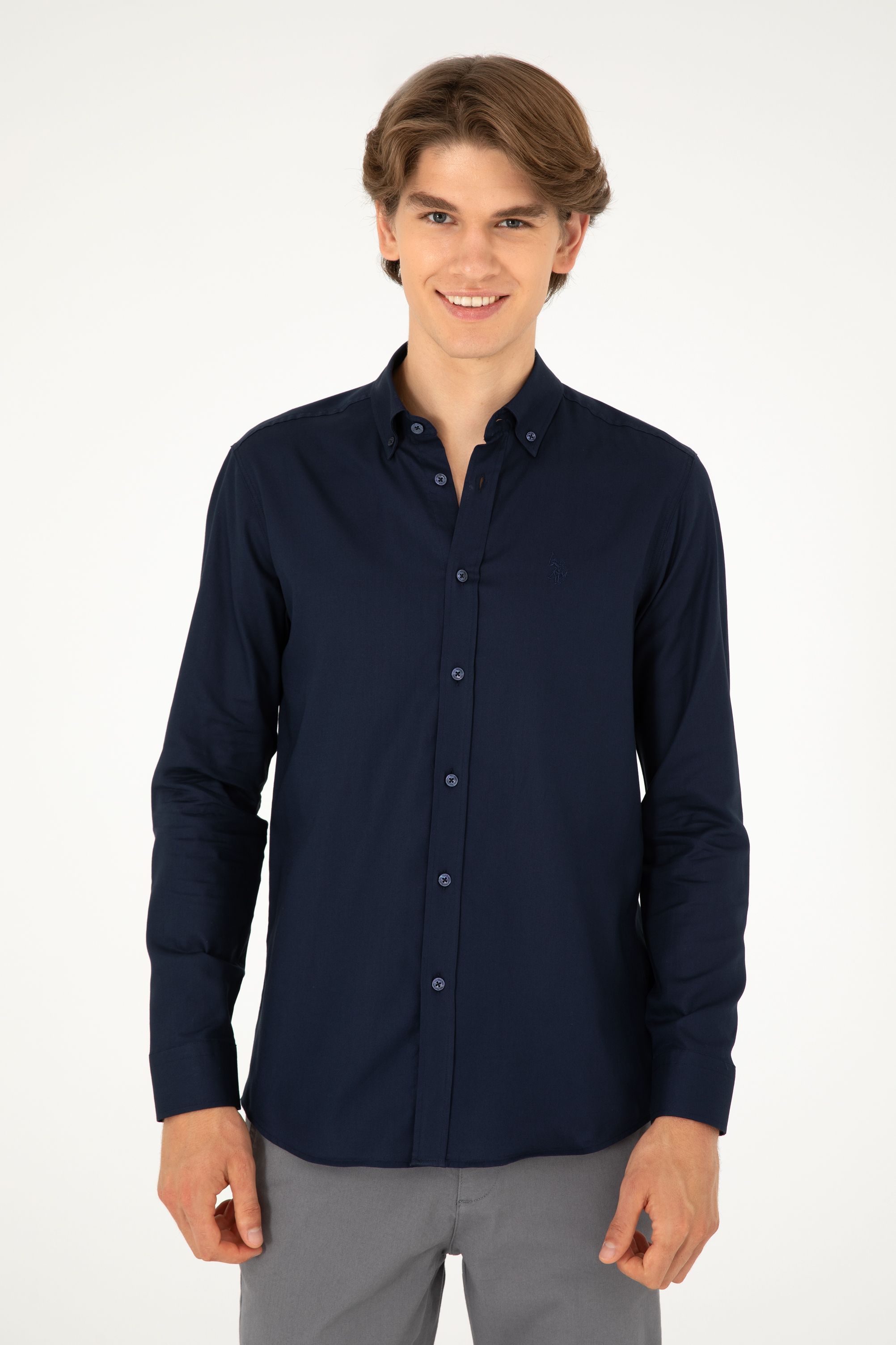 

Рубашка мужская U.S. POLO Assn. G081SZ0040CEDRO024K синяя XL, Синий, G081SZ0040CEDRO024K