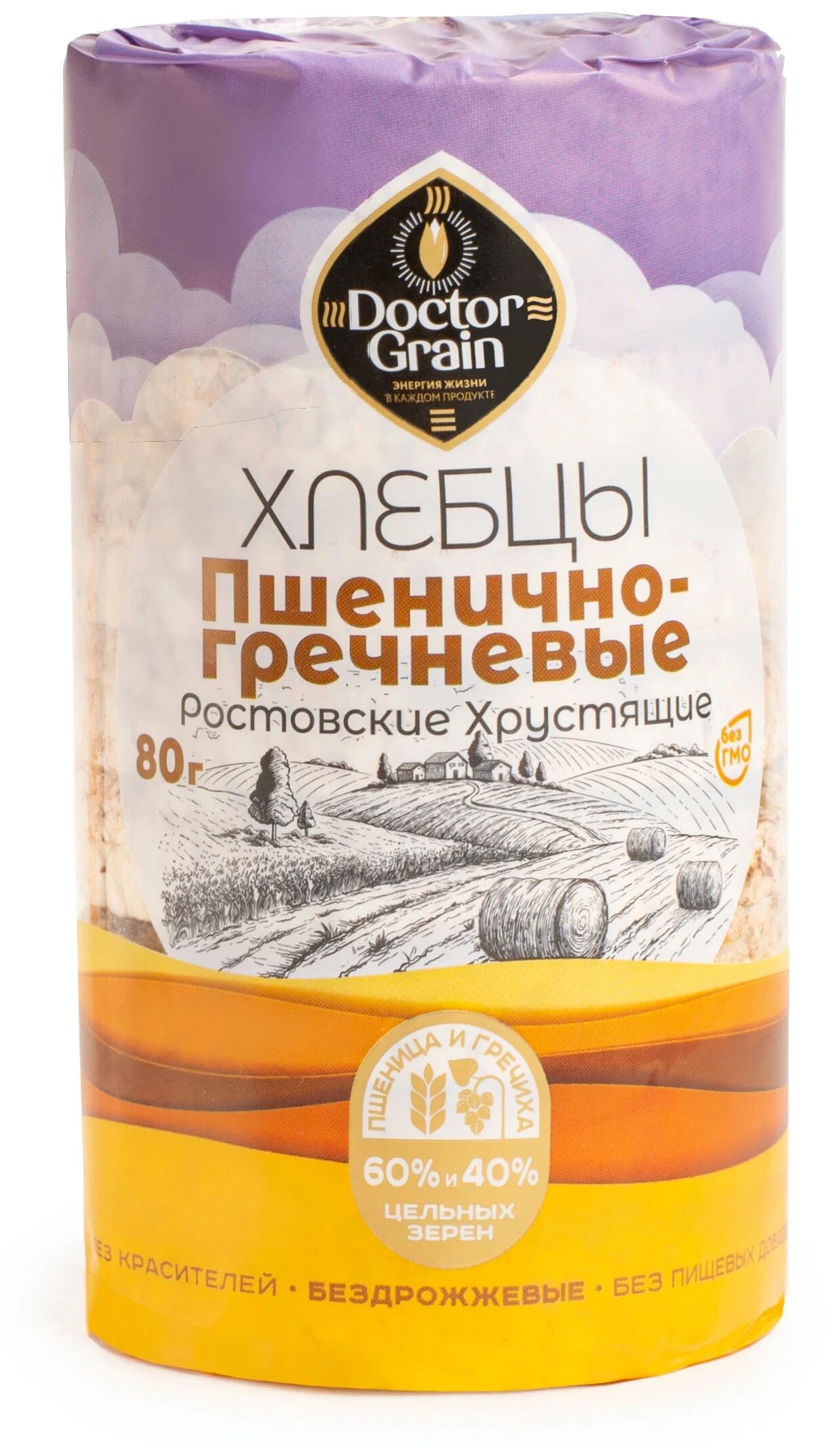 Хлебцы пшенично-гречневые Doctor Grain Ростовские 80 г
