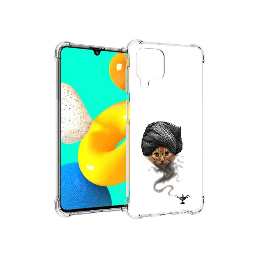 

Чехол MyPads Tocco для Samsung Galaxy M32 кот джин (PT161818.523.398), Прозрачный, Tocco
