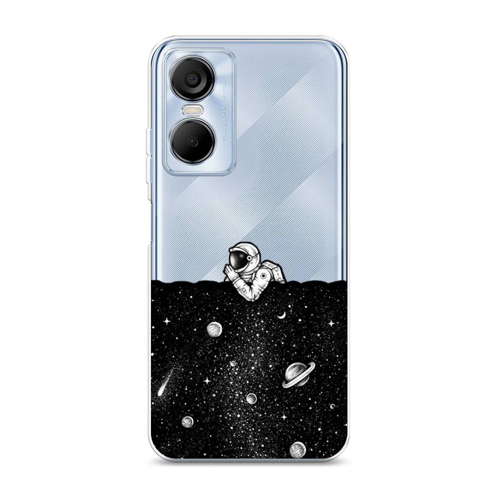 

Чехол Awog на Tecno Pop 6 pro / Техно Поп 6 Про "Космический сон", Серый