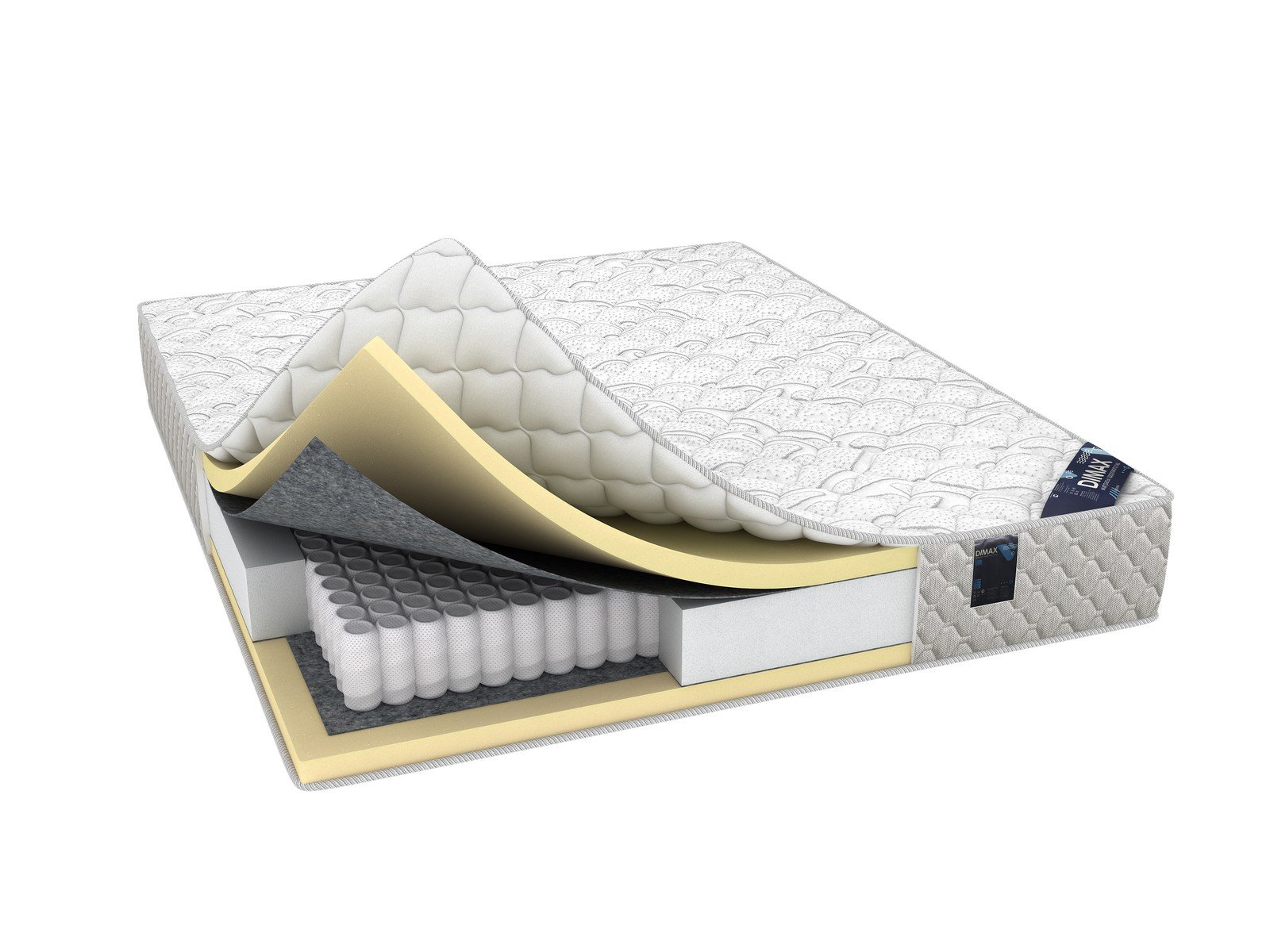 

Матрас DIMAX ОК Мемо 200x200, Белый, ОК Мемо