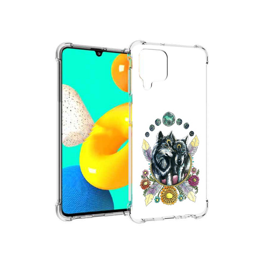 

Чехол MyPads Tocco для Samsung Galaxy M32 красивые волки абстракция (PT161818.523.408), Прозрачный, Tocco