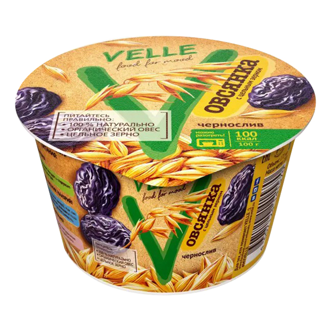 

Каша Velle овсяная с черносливом 170 г