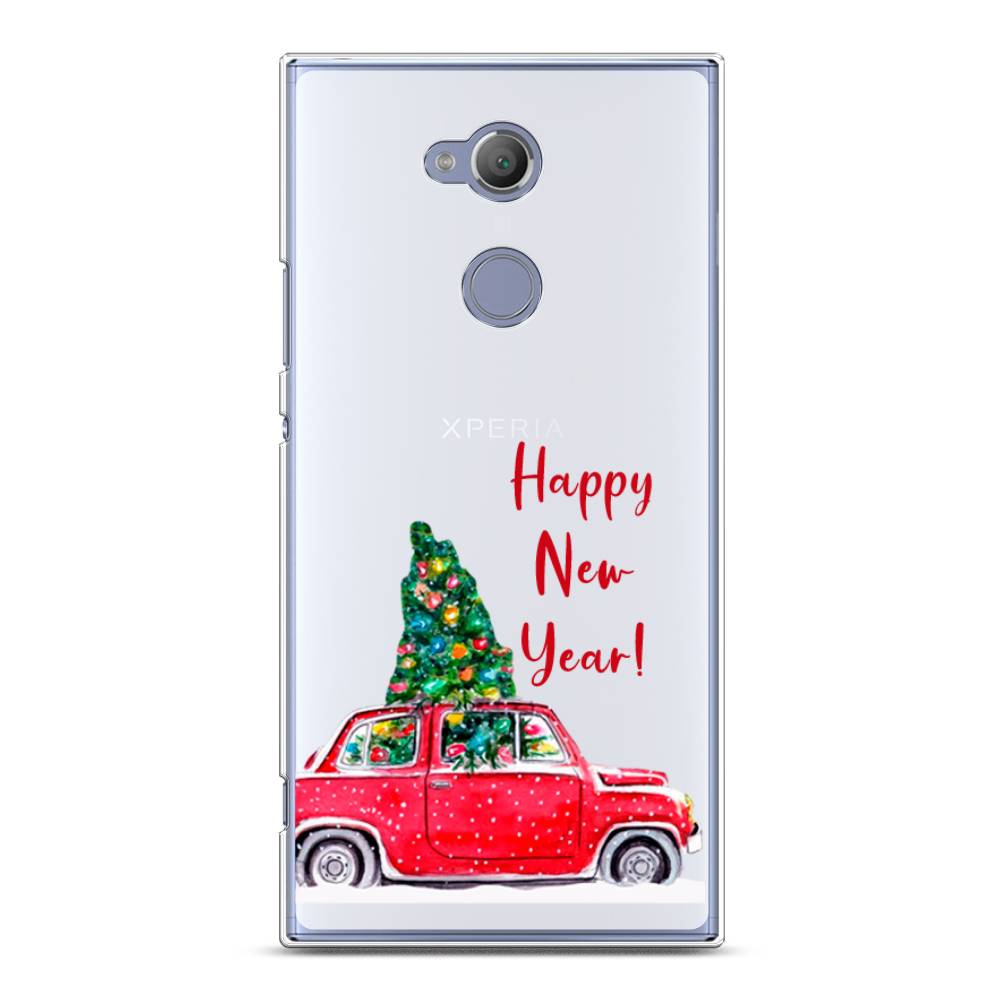 

Чехол на Sony Xperia XA2 Ultra "Happy New Year", Красный;зеленый, 53250-5