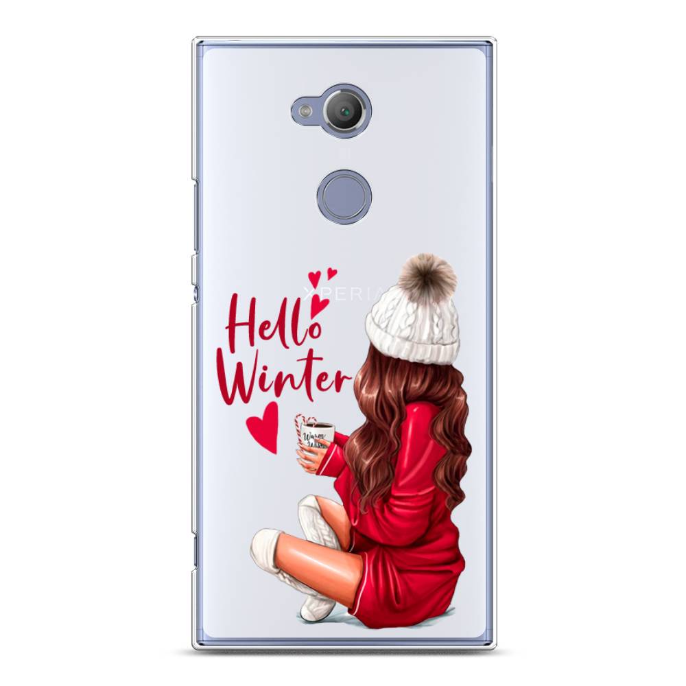 

Чехол на Sony Xperia XA2 Ultra "Hello winter", Красный;белый;коричневый, 53250-5