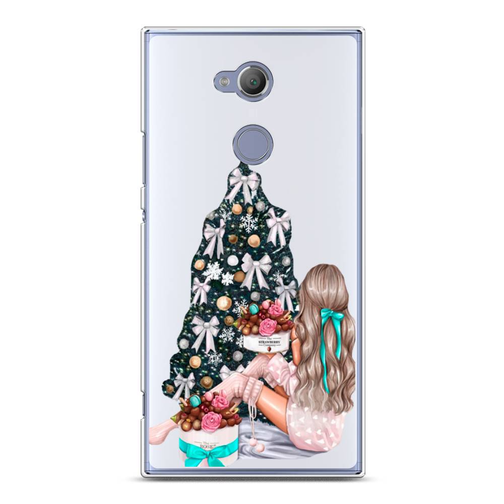 

Чехол на Sony Xperia XA2 Ultra "New Year", Зеленый;бежевый;голубой, 53250-5