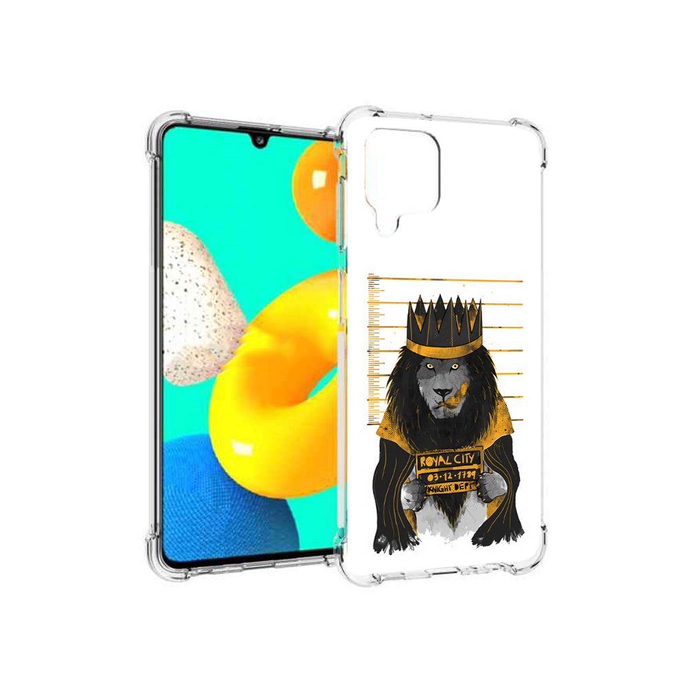 

Чехол MyPads Tocco для Samsung Galaxy M32 лев в законе (PT161818.523.435), Прозрачный, Tocco