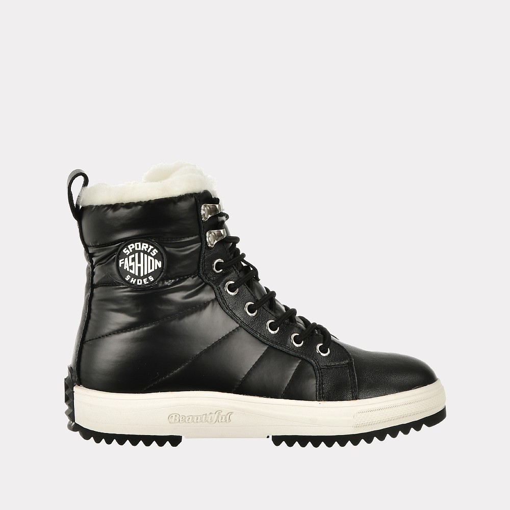 

Ботинки женские Versiya shop OAB-ZM202011 черные 38 RU, OAB-ZM202011