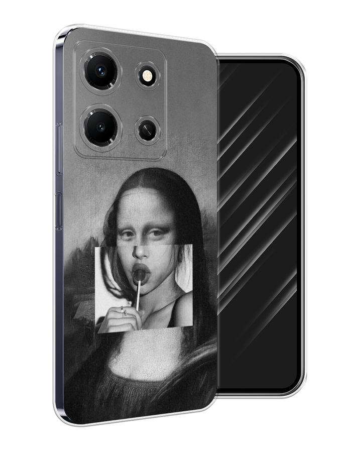

Чехол Awog на Infinix Note 30i "Mona Lisa sucking lollipop", Серый, 3104350-9