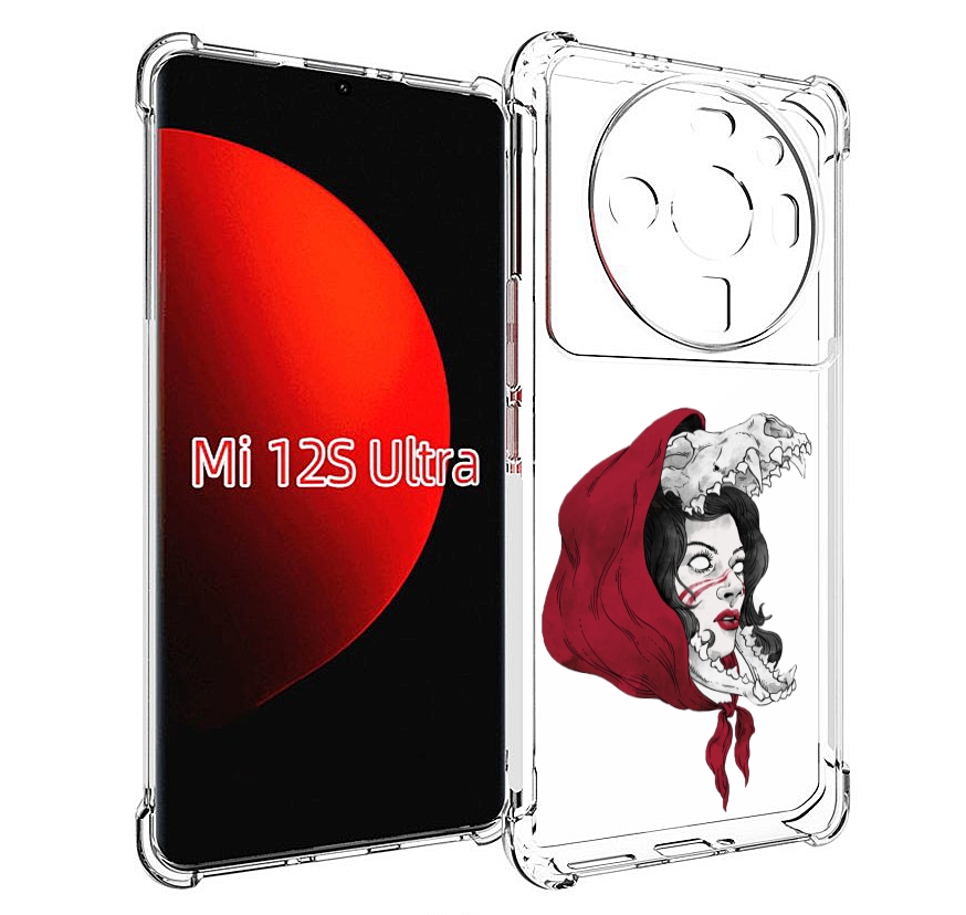 

Чехол MyPads Красная шапочка и волк женский для Xiaomi 12S Ultra, Прозрачный, Tocco