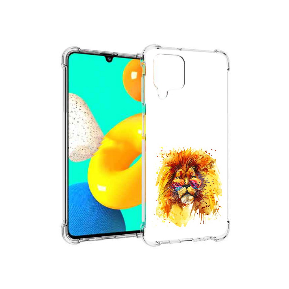 Чехол MyPads Tocco для Samsung Galaxy M32 лев в очках (PT161818.523.436)