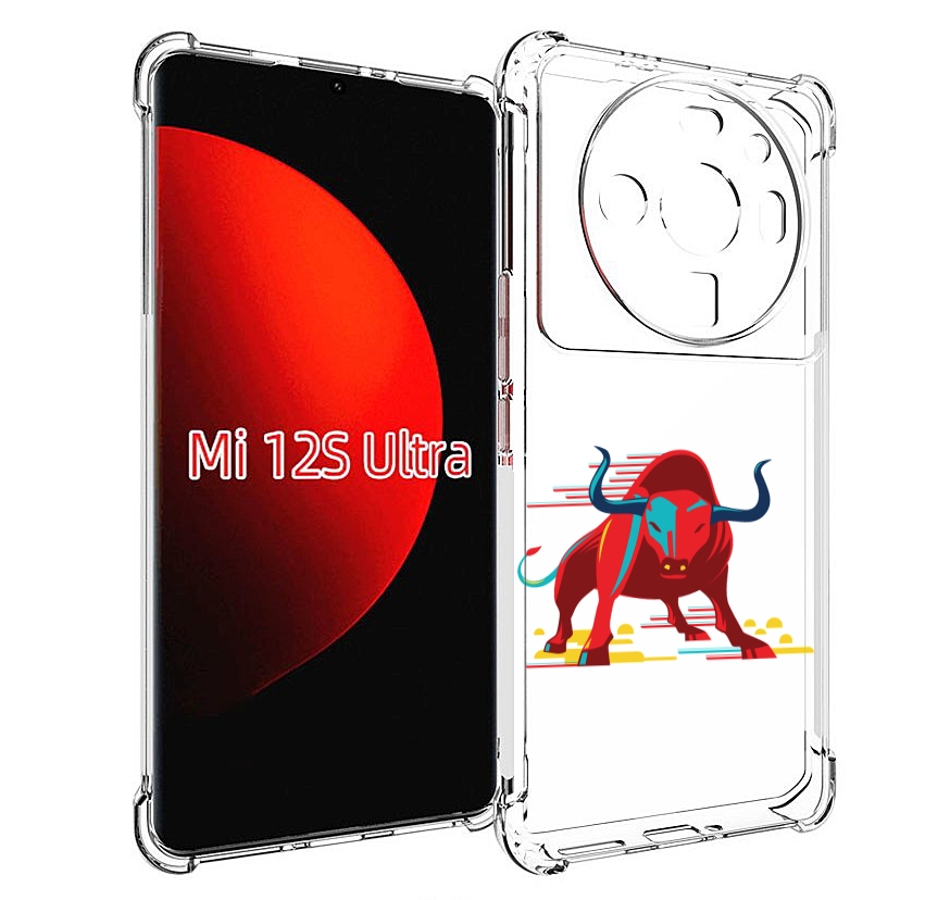 Чехол Красный Бык для Xiaomi 12S Ultra от MyPads.