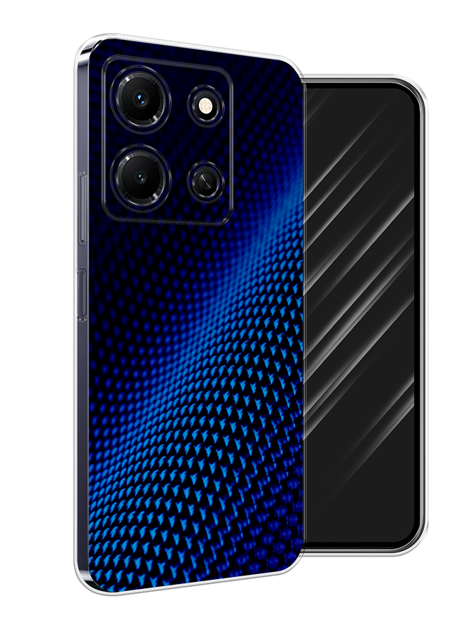 

Чехол Awog на Infinix Note 30i "Синий карбон", Черный;синий, 3104350-3