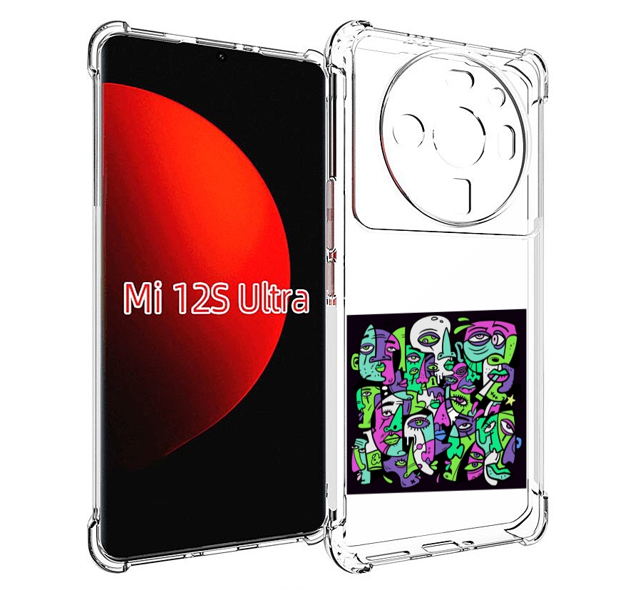 

Чехол MyPads Кривой эфир ATL для Xiaomi 12S Ultra, Прозрачный, Tocco