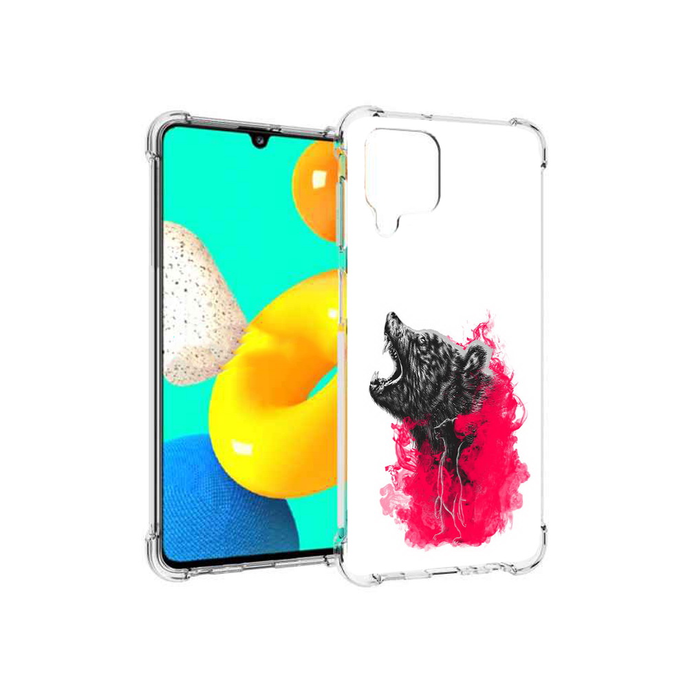 

Чехол MyPads Tocco для Samsung Galaxy M32 медведь в дымке (PT161818.523.463), Прозрачный, Tocco
