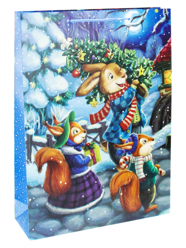

Пакет 32,4 х 44,5 х 10,2 см Dream cards Приходите все на праздник!