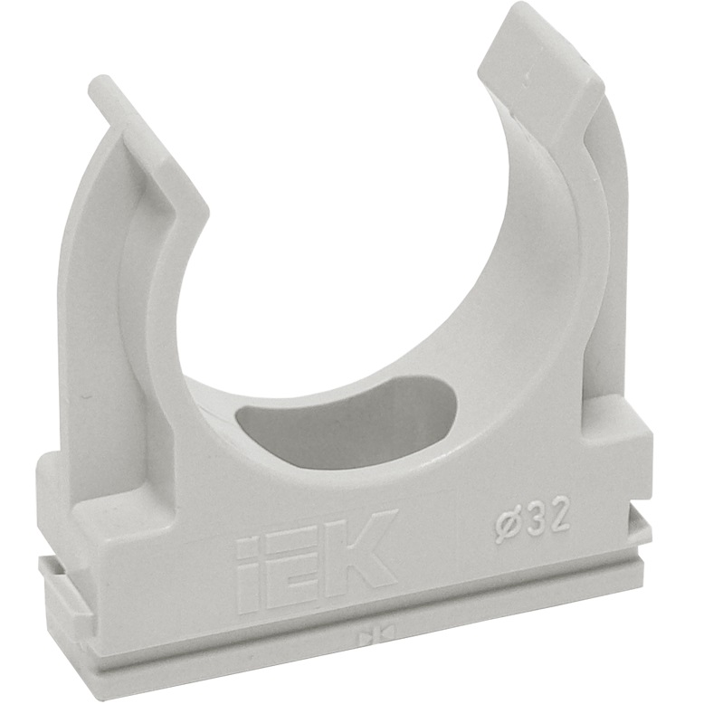 iEK Держатель с защёлкой IEK CF16 для гофры и труб, 16 мм, 100 шт