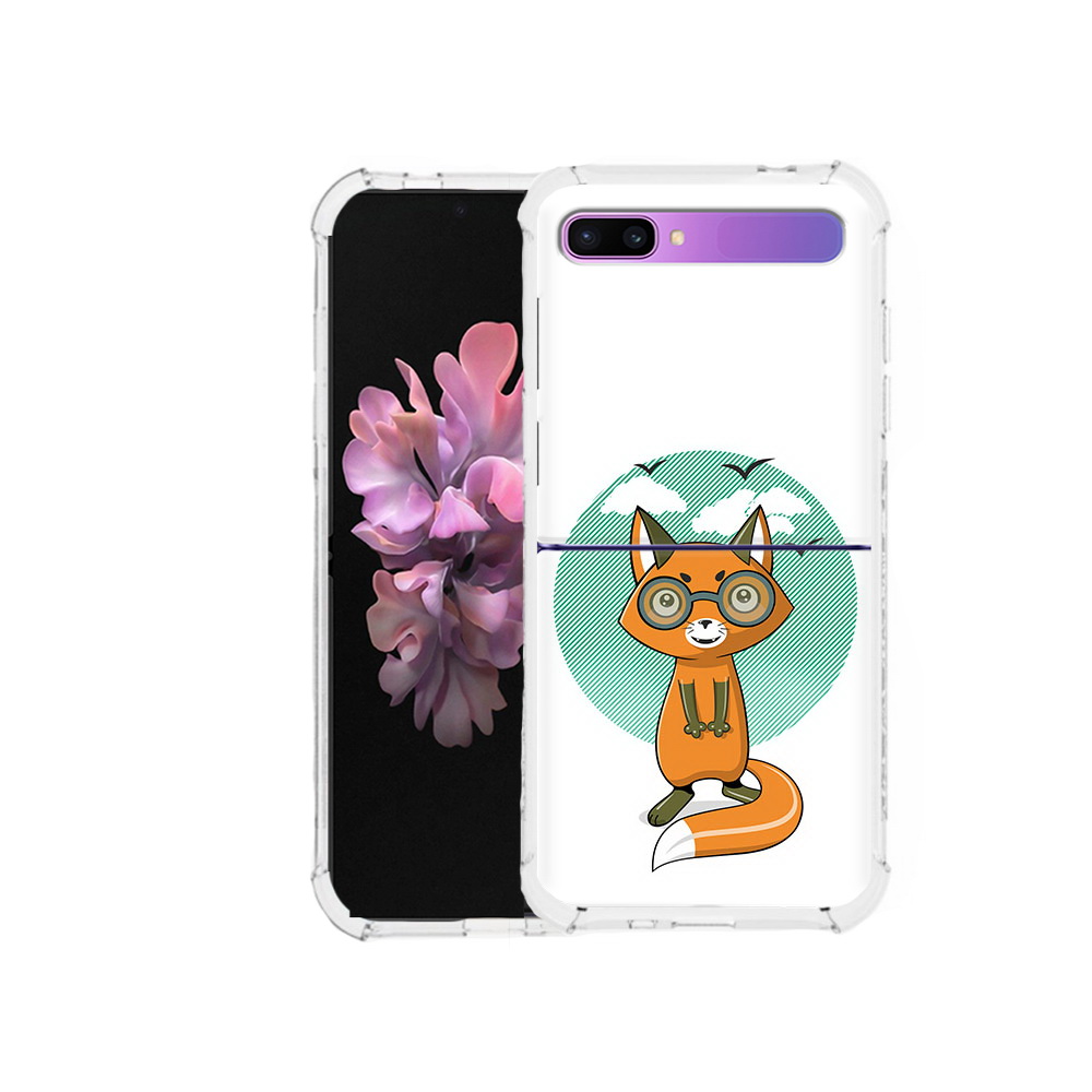 

Чехол MyPads Tocco для Samsung Galaxy Z Flip задумчивая лиса (PT226935.587.348), Прозрачный, Tocco