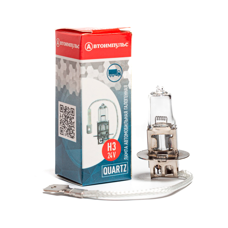 

Autoimpuls Автолампа галогенная QUARTZ H3 24 В 70W PK22S H3 24-70