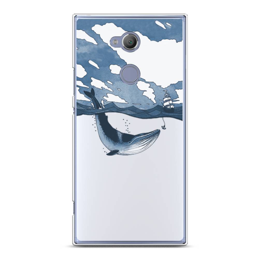 

Чехол для Sony Xperia XA2 Ultra "Большой кит", Синий, 53250-1