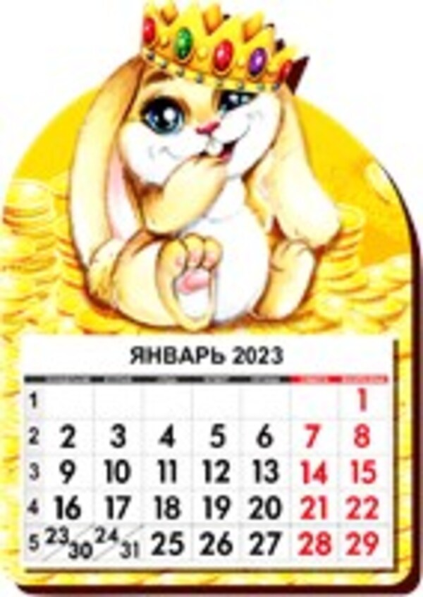 Календарь отрывной Imatryoshka Символ года на 2023 год 9 х 12 см