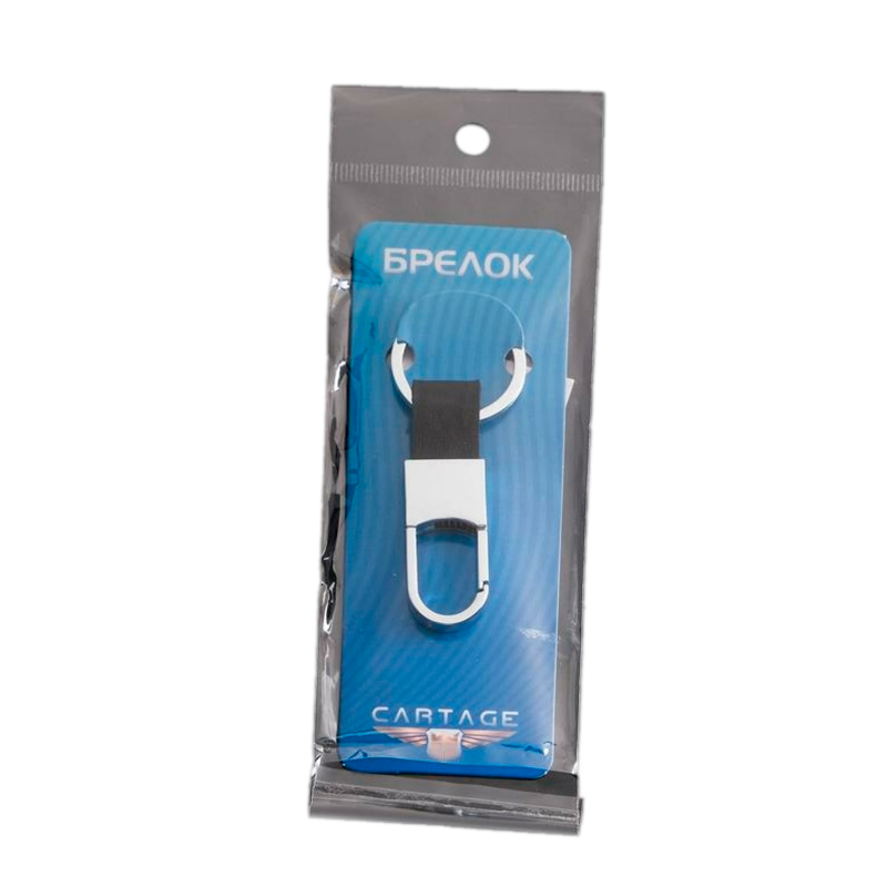 

Cartage Cartage Брелок для ключей зажим с петлёй, серебро 5364720