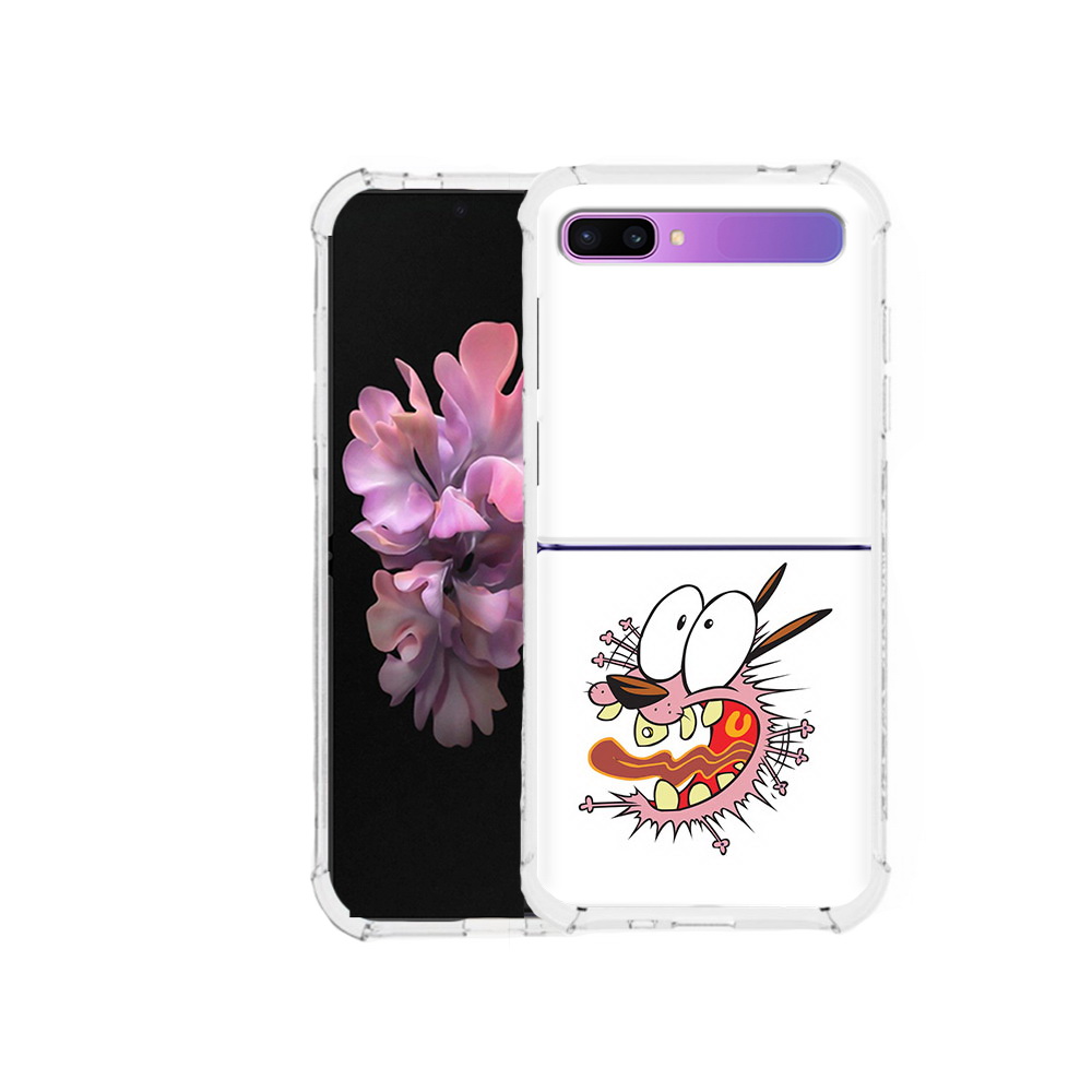 

Чехол MyPads Tocco для Samsung Galaxy Z Flip испуганный бобик (PT226935.587.381), Прозрачный, Tocco