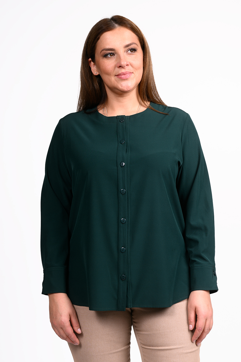 Блуза женская SVESTA C2913VerF зеленая 56 RU