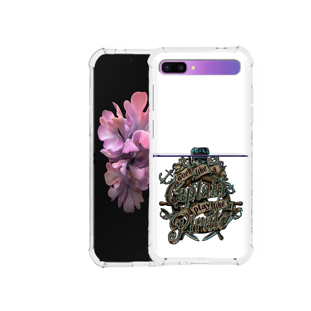 

Чехол MyPads Tocco для Samsung Galaxy Z Flip капитан пиратов (PT226935.587.385), Прозрачный, Tocco