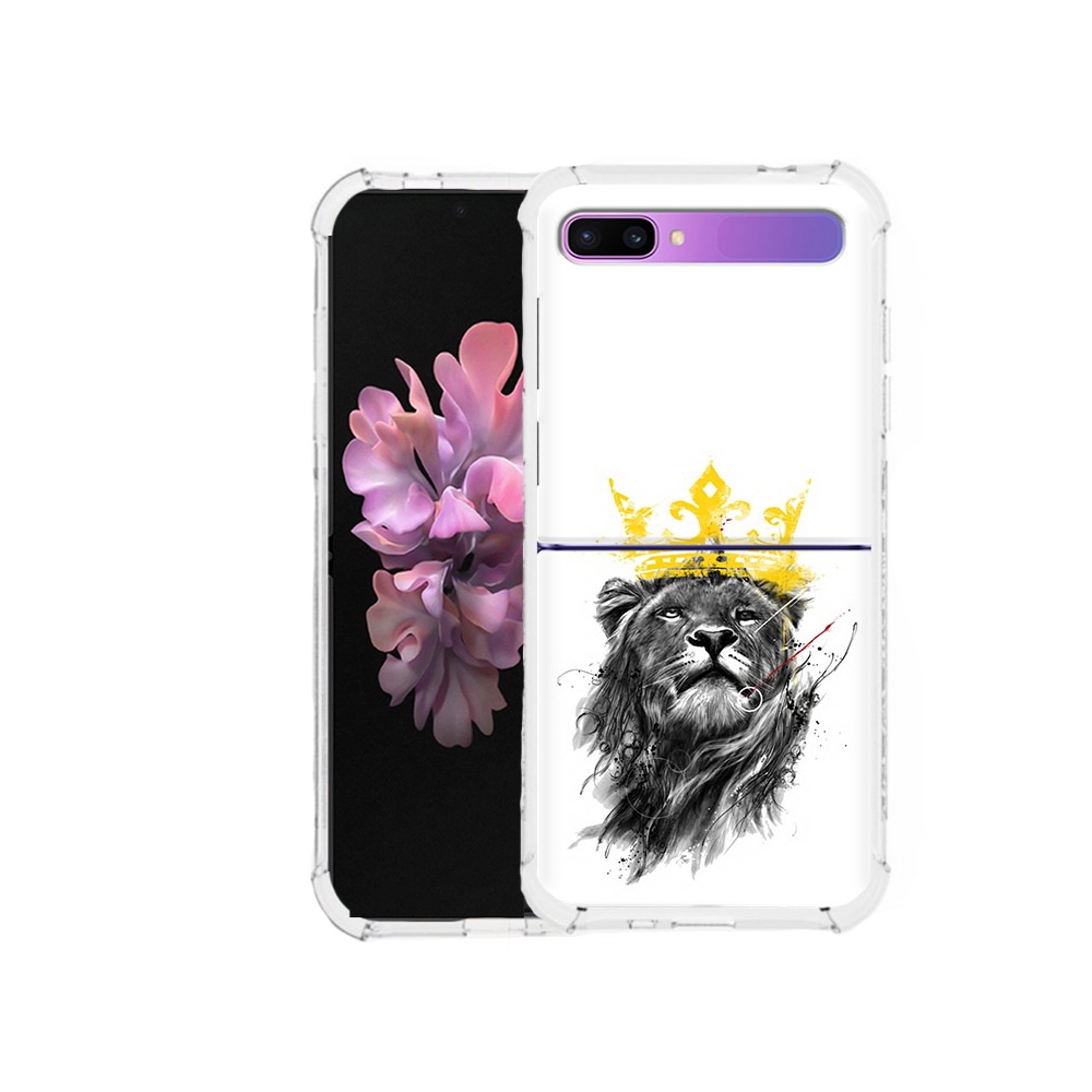 

Чехол MyPads Tocco для Samsung Galaxy Z Flip король-лев (PT226935.587.391), Прозрачный, Tocco