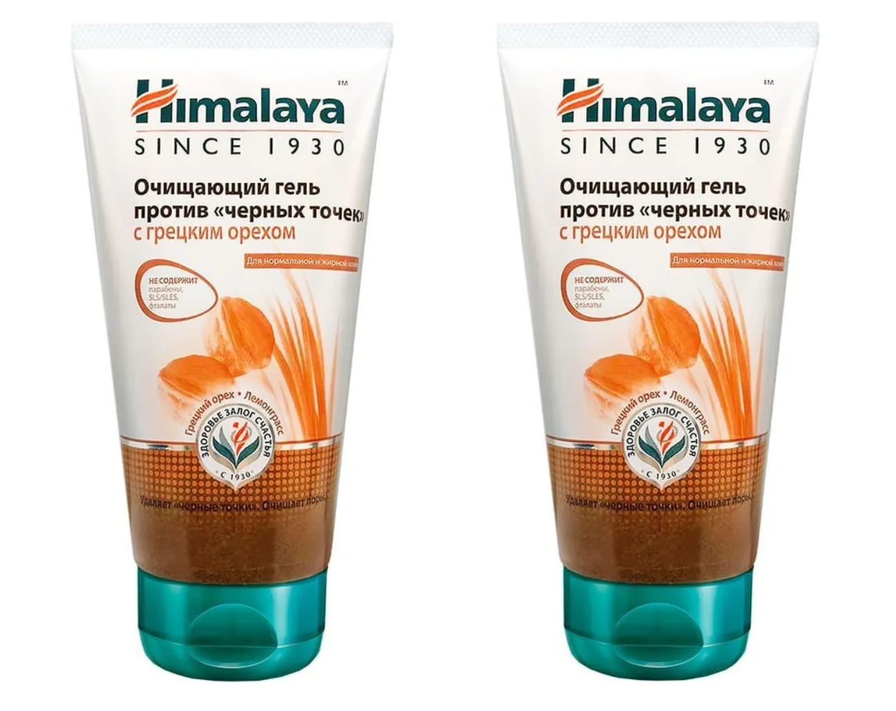 Гель для умывания Himalaya Herbals очищающий против черных точек 150 мл 2 шт