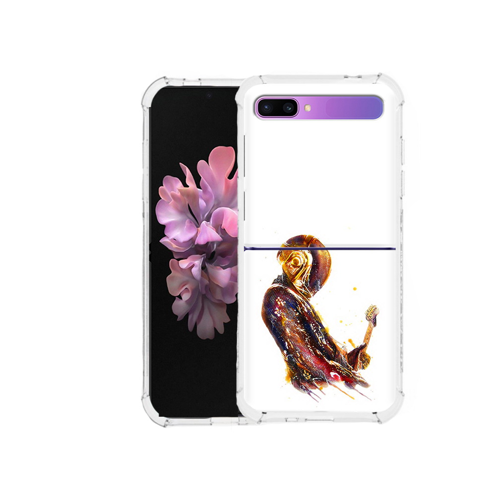 

Чехол MyPads Tocco для Samsung Galaxy Z Flip космо-музыкант (PT226935.587.393), Прозрачный, Tocco