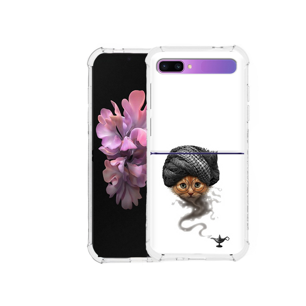 

Чехол MyPads Tocco для Samsung Galaxy Z Flip кот джин (PT226935.587.398), Прозрачный, Tocco