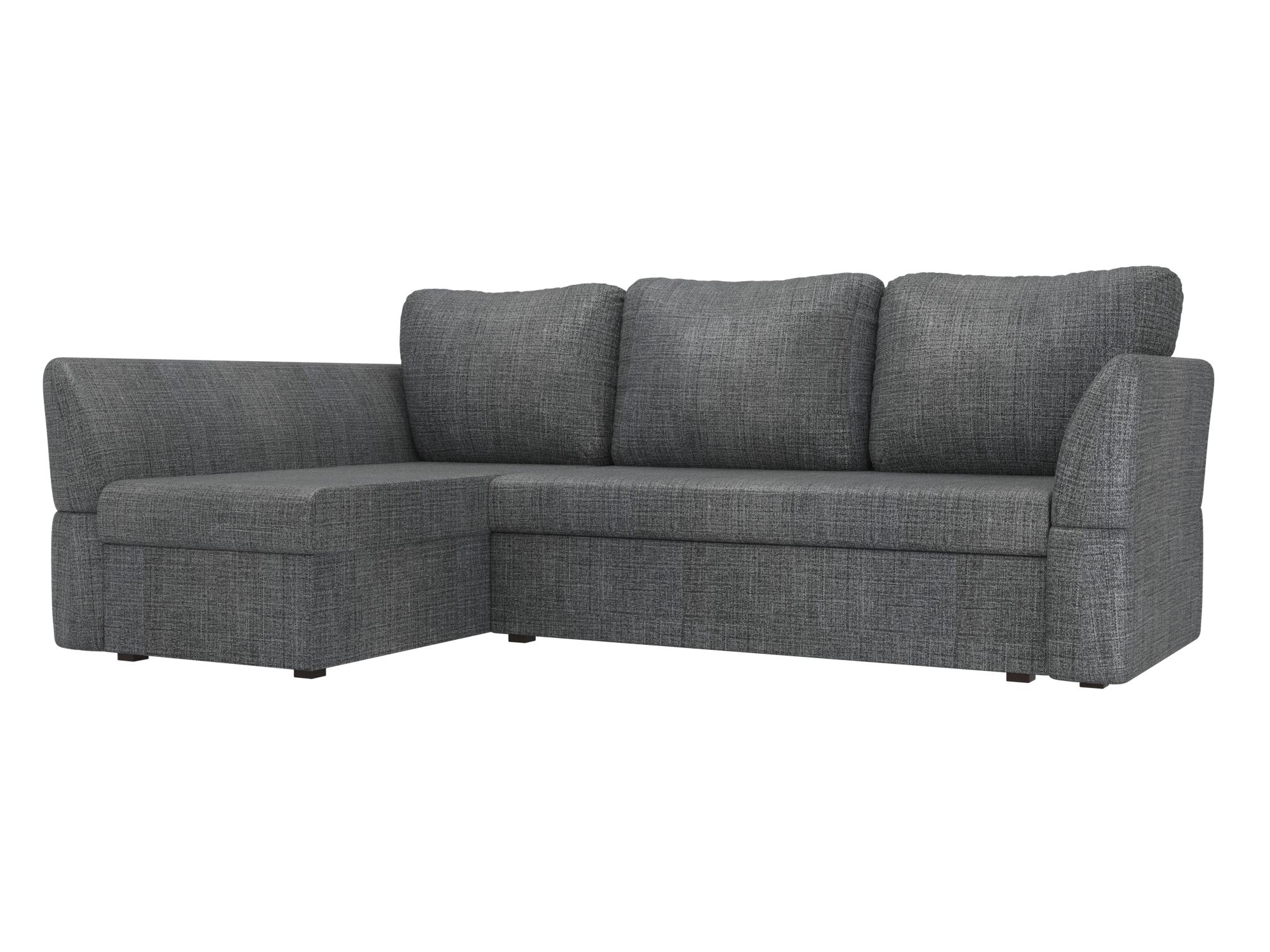 

Угловой диван Гесен левый рогожка серый, Угловой диван Гесен левый угол