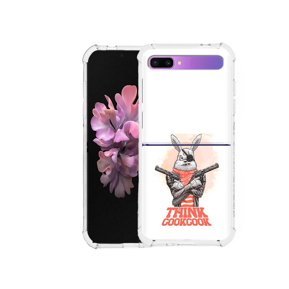 

Чехол MyPads Tocco для Samsung Galaxy Z Flip кролик пират (PT226935.587.419), Прозрачный, Tocco