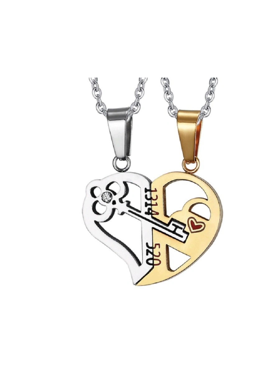 

Парные кулоны из стали с фианитом 4Love4You DC249, DC249