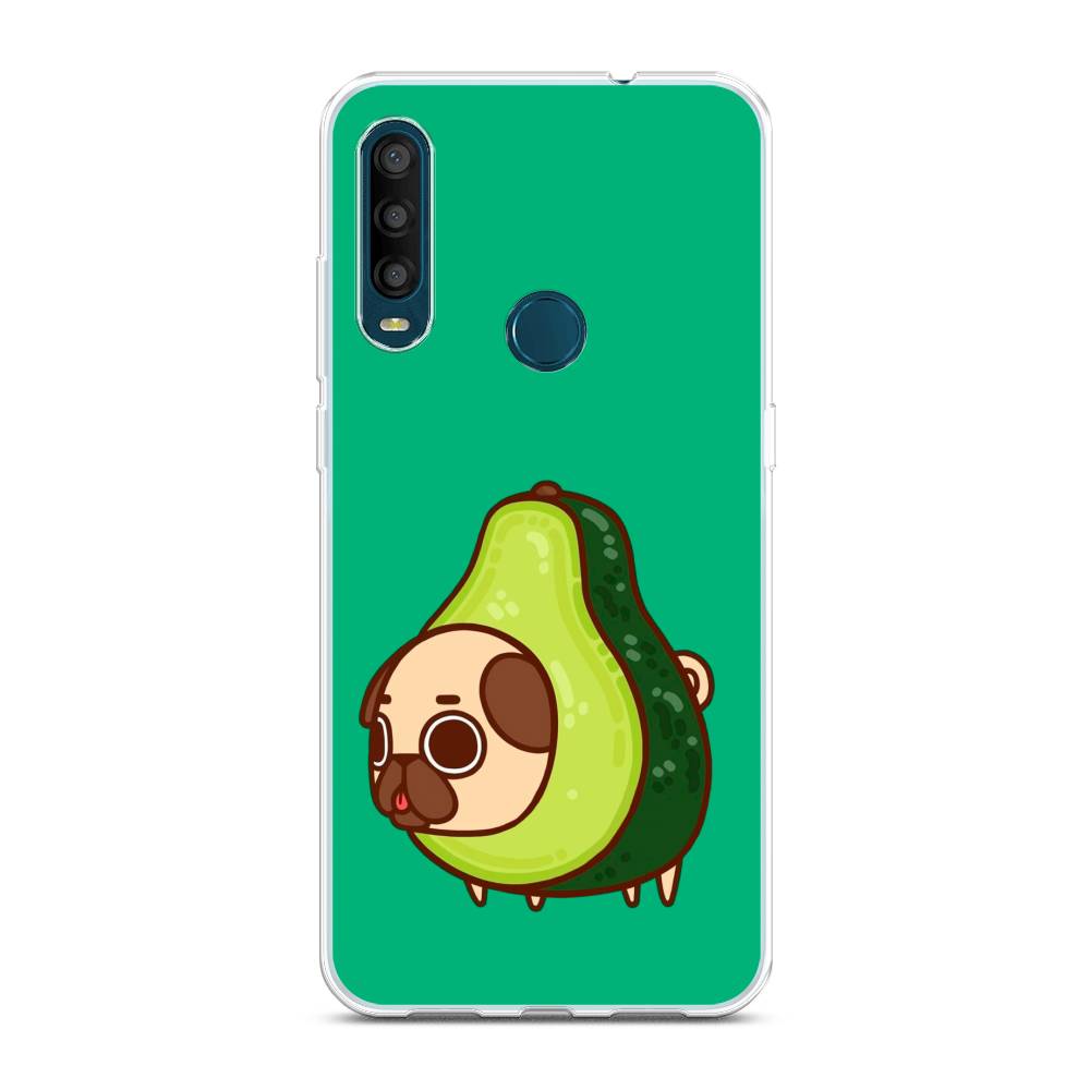 

Чехол на Alcatel 1SE 2020 "Мопс авокадик", Зеленый, 171250-1