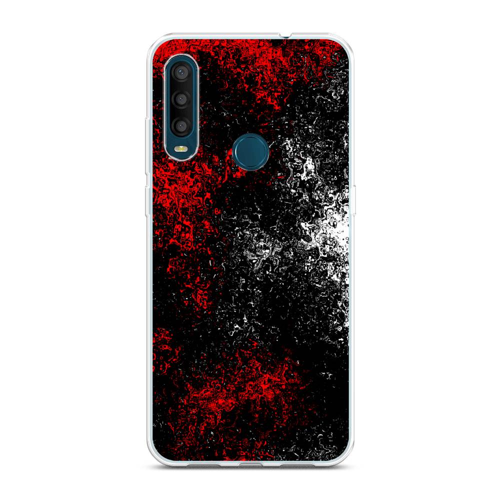 

Чехол на Alcatel 1SE 2020 "Монотипия", Красный;черный;белый, 171250-3