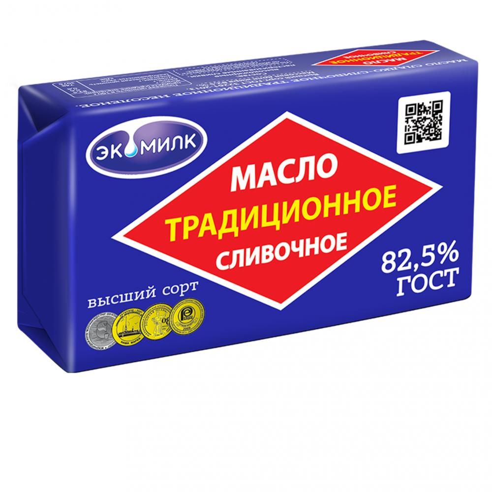 Сливочное масло Экомилк Традиционное 82.5% 160 г