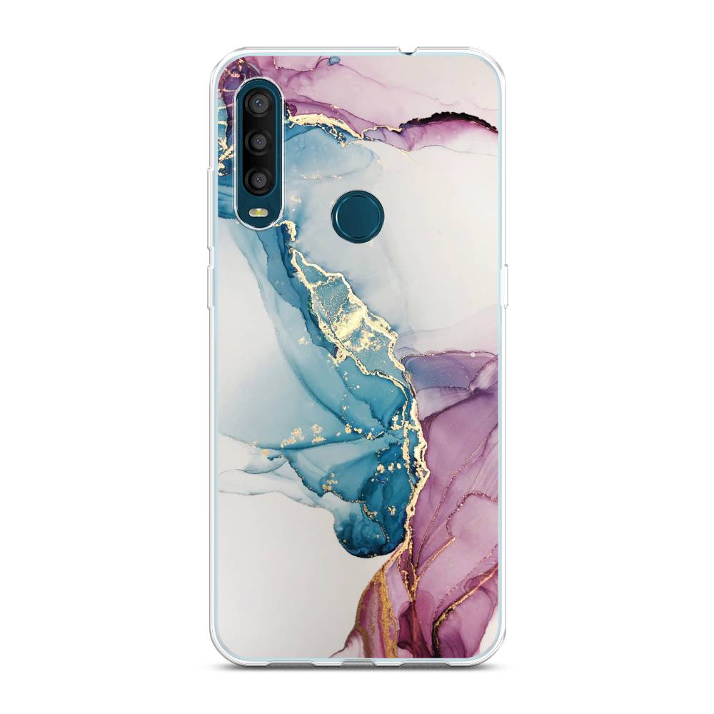 

Чехол на Alcatel 1SE 2020 "Розовые разводы рисунок", 171250-3