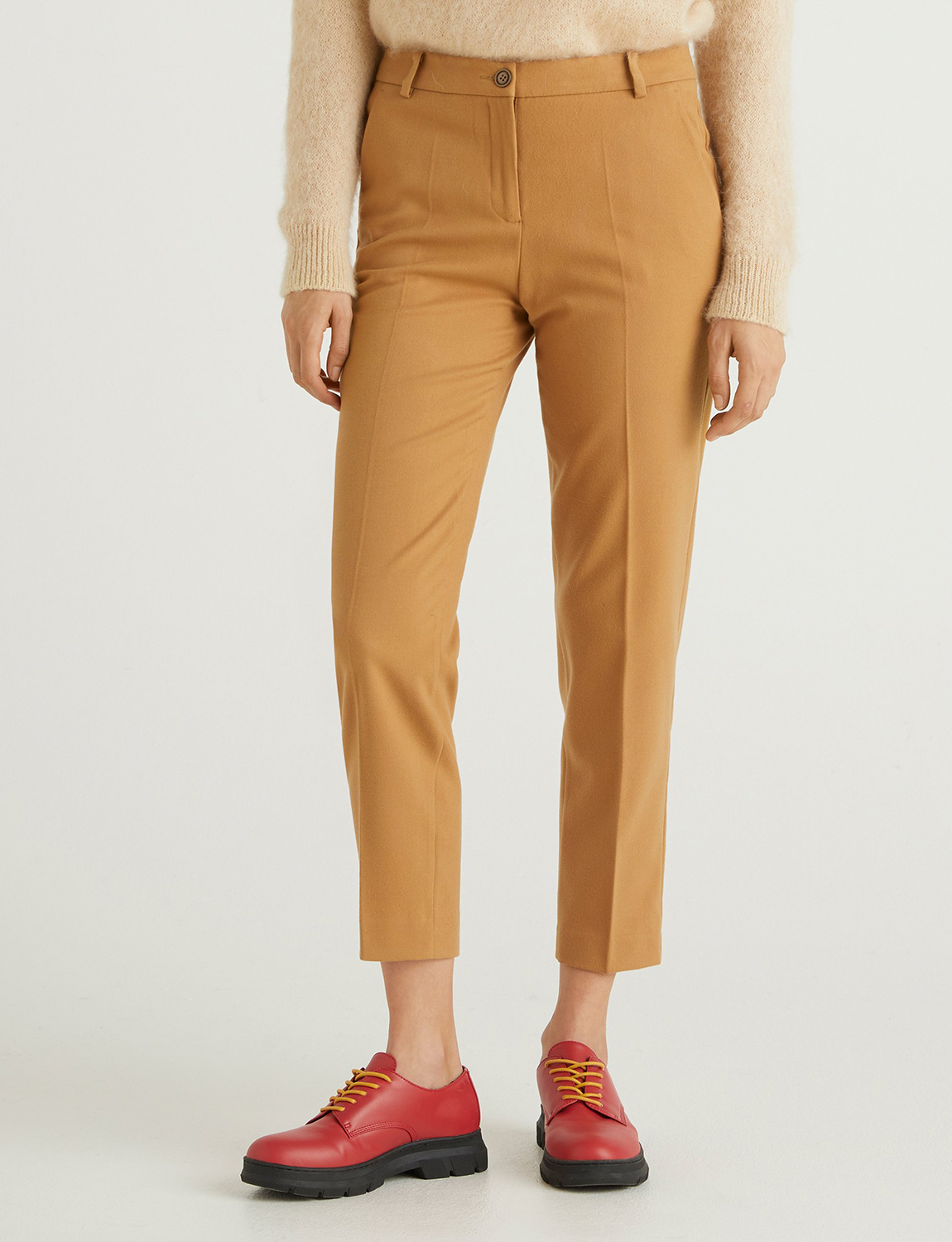 фото Брюки женские united colors of benetton 21a_4s8l550w4 коричневые 48