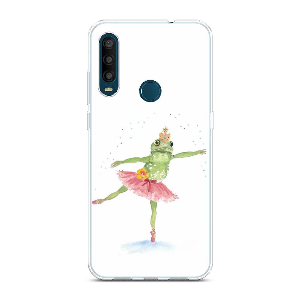 

Чехол на Alcatel 1SE 2020 "Лягушка-балерина", Зеленый, 171250-4