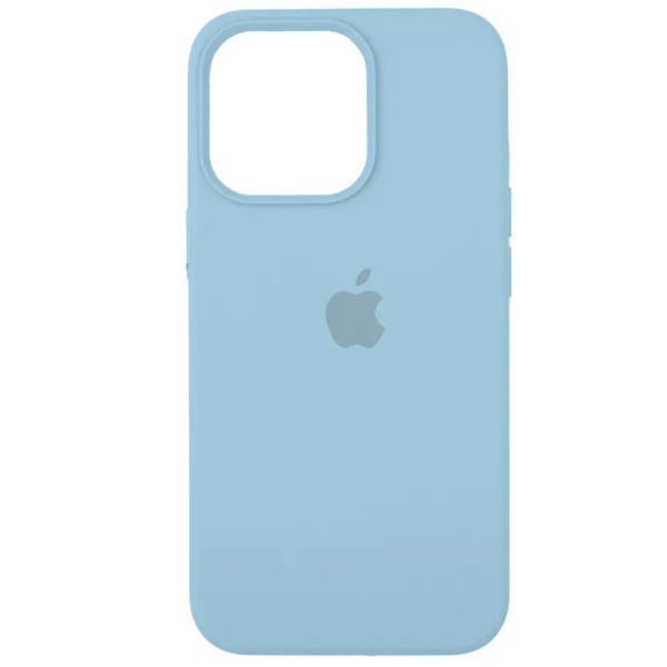 фото Чехол iphone 14 pro silicon сase apl ws (с лого), небесно-голубой nobrand